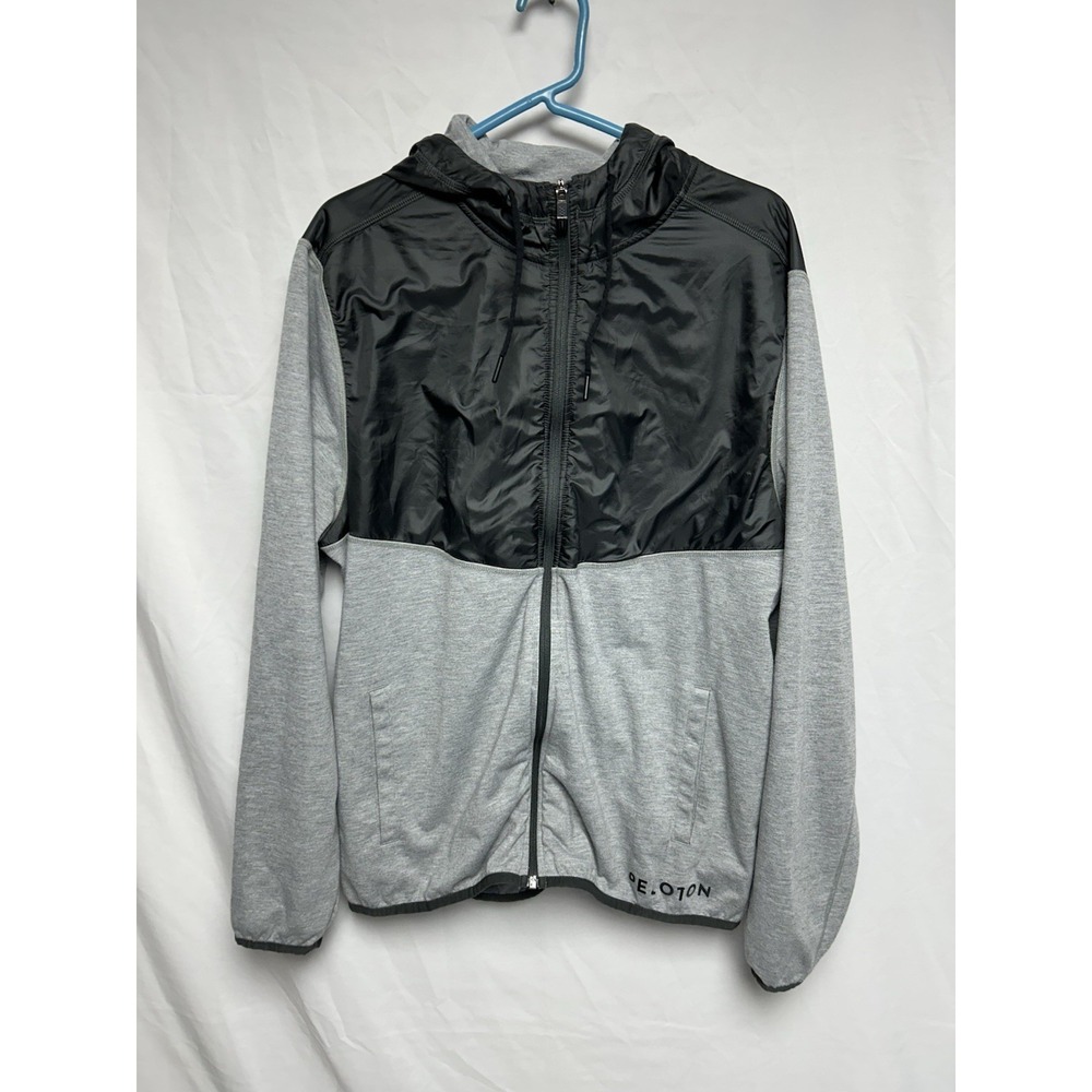 Rhone x Peloton Hoodie Gray Black Full Zip Athletic Jacket, Men's Large